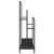 Stativ pentru haine cu raft Stejar negru 90 x 30 x 100.5 cm GartenMobel Dekor