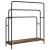 Stativ pentru haine cu raft Stejar afumat 90 x 30 x 100.5 cm GartenMobel Dekor