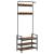 Răcător de paltoane cu raft Stejar afumat 75 x 34 x 184 cm GartenMobel Dekor