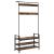 Răcător de paltoane cu raft Stejar afumat 95 x 34 x 184 cm GartenMobel Dekor