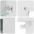 Cabinet suspendat cu raft Alb 55 x 29 x 100 cm Lemn compozit GartenMobel Dekor