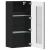 Cabinet suspendat cu raft Negru 55 x 29 x 100 cm Lemn compozit GartenMobel Dekor