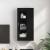 Cabinet suspendat cu raft Negru 55 x 29 x 100 cm Lemn compozit GartenMobel Dekor