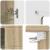 Cabinet suspendat Stejar sonoma 55 x 29 x 100 cm Lemn compozit GartenMobel Dekor