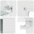 Cabinet suspendat cu raft Alb foarte lucios 55 x 29 x 100 cm GartenMobel Dekor