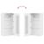 Cabinet suspendat cu raft Alb foarte lucios 55 x 29 x 100 cm GartenMobel Dekor