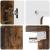 Cabinet suspendat Stejar afumat 55 x 29 x 100 cm Lemn compozit GartenMobel Dekor