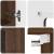 Cabinet suspendat Stejar brun 55 x 29 x 100 cm Lemn compozit GartenMobel Dekor