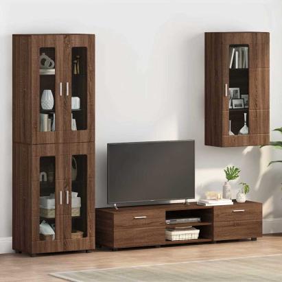 Cabinet suspendat Stejar brun 55 x 29 x 100 cm Lemn compozit GartenMobel Dekor