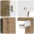 Cabinet suspendat cu raft stejar artizanal 55 x 29 x 100 cm GartenMobel Dekor