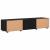 Cabinet TV cu sertar Negru 150 x 39 x 30 cm Lemn compozit GartenMobel Dekor
