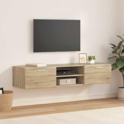 Cabinet TV cu raft Stejar sonoma 150 x 39 x 30 cm Lemn compozit GartenMobel Dekor