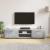 Cabinet TV Alb foarte lucios 150 x 39 x 30 cm Lemn compozit GartenMobel Dekor