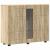 Bufet cu raft Stejar sonoma 55.5 x 29 x 100 cm Lemn compozit GartenMobel Dekor
