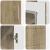 Bufet cu raft Stejar sonoma 55.5 x 29 x 100 cm Lemn compozit GartenMobel Dekor