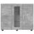 Bufet cu raft cu ușă Gri beton 55.5 x 29 x 100 cm Lemn compozit GartenMobel Dekor