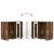 Bufet cu raft Stejar afumat 55.5 x 29 x 100 cm Lemn compozit GartenMobel Dekor
