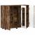 Bufet cu raft Stejar afumat 55.5 x 29 x 100 cm Lemn compozit GartenMobel Dekor