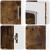 Bufet cu raft Stejar afumat 55.5 x 29 x 100 cm Lemn compozit GartenMobel Dekor