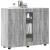 Bufet cu raft sonoma gri 55.5 x 29 x 100 cm Lemn compozit GartenMobel Dekor