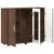 Bufet cu raft Stejar brun 55.5 x 29 x 100 cm Lemn compozit GartenMobel Dekor