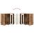 Bufet cu raft Lemn vechi 55.5 x 29 x 100 cm Lemn compozit GartenMobel Dekor