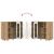 Bufet cu raft stejar artizanal 55.5 x 29 x 100 cm Lemn compozit GartenMobel Dekor