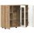 Bufet cu raft stejar artizanal 55.5 x 29 x 100 cm Lemn compozit GartenMobel Dekor