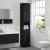 Dulap de Baie TULUM Negru 37 x 31.5 x 203 cm Lemn compozit GartenMobel Dekor