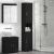 Dulap de Baie TULUM Negru 37 x 31.5 x 203 cm Lemn compozit GartenMobel Dekor