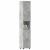 Dulap de Baie TULUM Gri beton 37 x 31.5 x 203 cm Lemn compozit GartenMobel Dekor