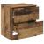 Dulap de noapte 2 pcs Lemn vechi 45 x 39 x 50 cm Lemn compozit GartenMobel Dekor