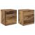 Dulap de noapte 2 pcs Lemn vechi 45 x 39 x 50 cm Lemn compozit GartenMobel Dekor