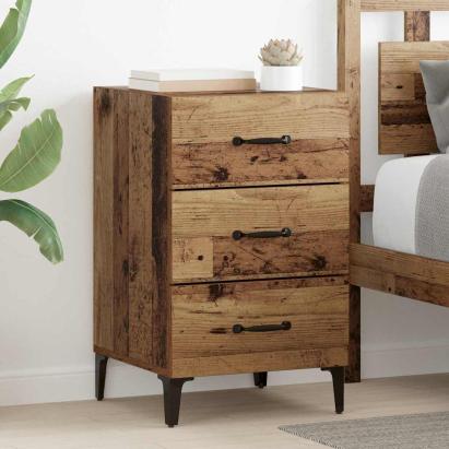 Dulap de noapte Lemn vechi 40 x 40 x 66 cm Lemn compozit GartenMobel Dekor