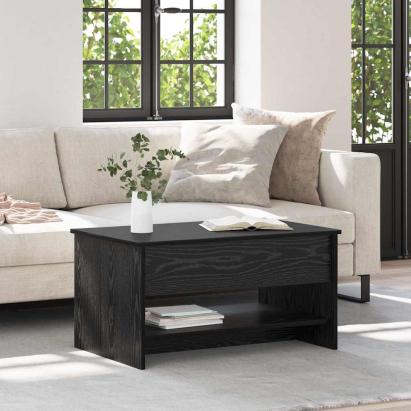 Masă de cafea Stejar negru 80 x 50.5 x 41.5 cm Lemn compozit GartenMobel Dekor