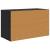 Raft pentru încălțăminte cu raft Stejar negru 75 x 35 x 45 cm GartenMobel Dekor