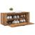 Dulap pentru pantofi Lemn vechi 100 x 35 x 38 cm Lemn compozit GartenMobel Dekor