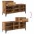 Dulap pentru pantofi Lemn vechi 102 x 36 x 60 cm Lemn compozit GartenMobel Dekor
