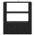 Bufet Stejar negru 30 x 80 x 90 cm Lemn compozit GartenMobel Dekor