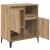 Bufet stejar artizanal 60 x 35 x 70 cm Lemn compozit GartenMobel Dekor