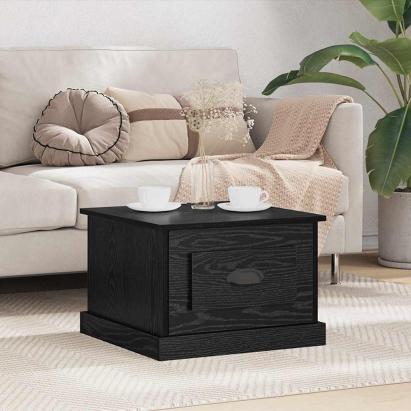 Masă de cafea Stejar negru 50 x 50 x 35 cm Lemn compozit GartenMobel Dekor