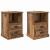 Dulap de noapte 2 pcs Lemn vechi 43 x 36 x 60 cm Lemn compozit GartenMobel Dekor