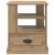 Dulap de noapte stejar artizanal 50 x 50 x 60 cm Lemn compozit GartenMobel Dekor