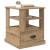 Dulap de noapte stejar artizanal 50 x 50 x 60 cm Lemn compozit GartenMobel Dekor