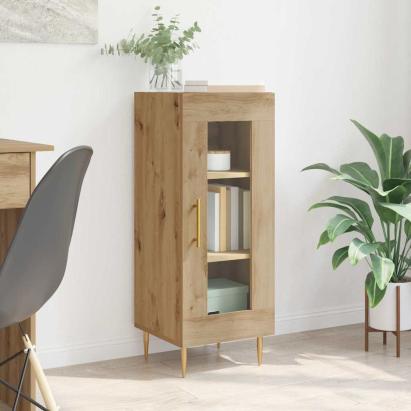 Bufet stejar artizanal 34 x 34.5 x 90 cm Lemn compozit GartenMobel Dekor