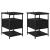 Dulap de noapte cu sertar 2 pcs Stejar negru 40 x 42 x 56 cm GartenMobel Dekor