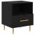 Noptieră cu sertar Negru 40 x 35 x 47.5 cm Lemn compozit GartenMobel Dekor