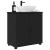 Dulap de Baie cu raft Negru 61 x 35 x 64 cm Lemn compozit GartenMobel Dekor