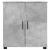 Dulap de Baie cu raft Gri beton 61 x 35 x 64 cm Lemn compozit GartenMobel Dekor