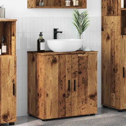 Dulap de Baie cu raft Lemn vechi 61 x 35 x 64 cm Lemn compozit GartenMobel Dekor